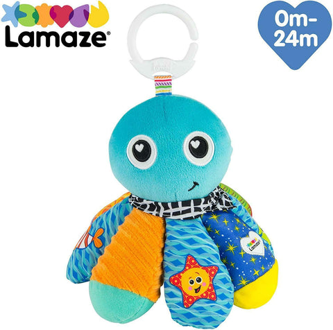 Lamaze Salty Sam The Octopus Baby Stroller Sensory Activity Clip On Soft Toy